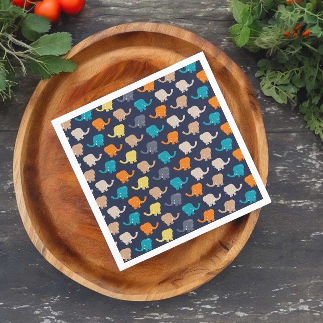 Guardanapo De Papel Padrão de elefante (napkin)