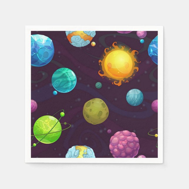 Guardanapo De Papel Padrão de espaço (Frente)