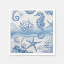 Padrão de Estrela-do-Mar Concha de Cavalo-Marinho 