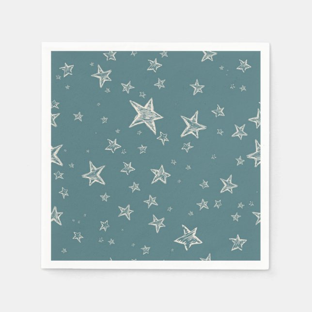 Guardanapo De Papel Padrão de estrelas (Frente)