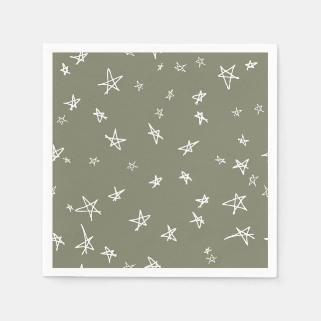Guardanapo De Papel Padrão de estrelas (Frente)
