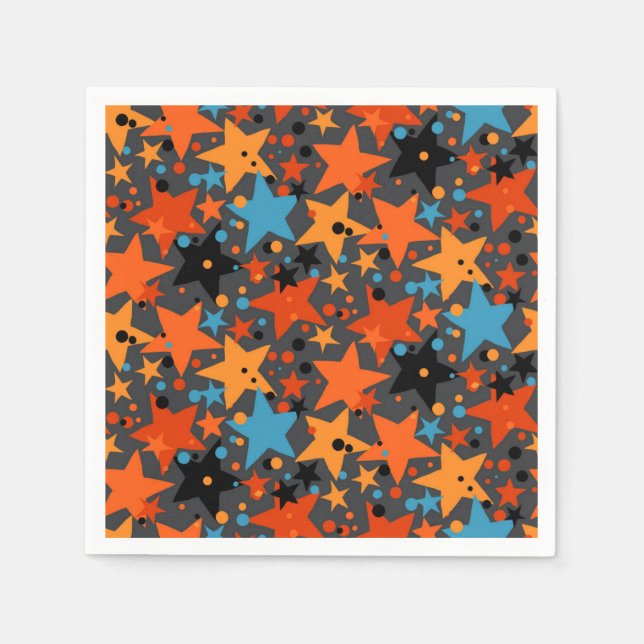 Guardanapo De Papel Padrão de estrelas (Frente)