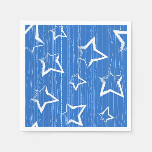 Guardanapo De Papel Padrão de estrelas (Frente)