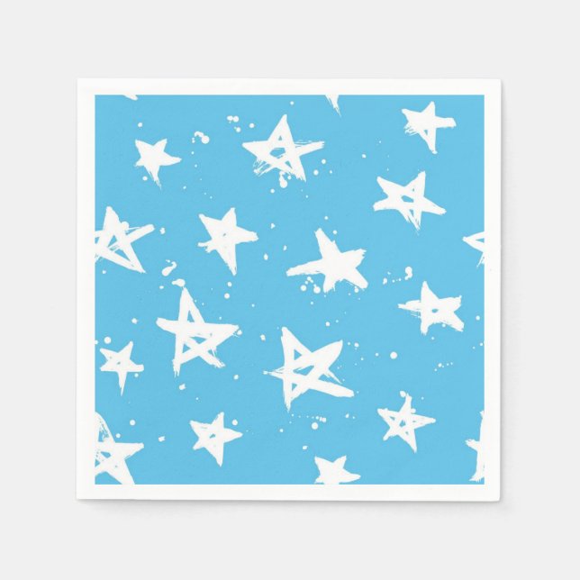 Guardanapo De Papel Padrão de estrelas (Frente)