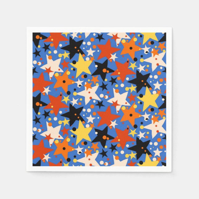 Guardanapo De Papel Padrão de estrelas (Frente)