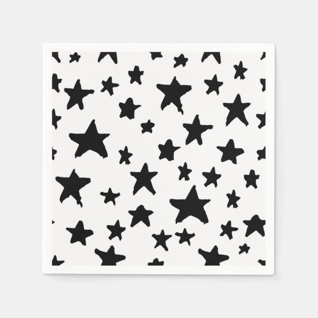 Guardanapo De Papel Padrão de estrelas (Frente)