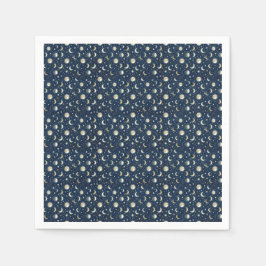 Guardanapo De Papel Padrão de Estrelas e Lua