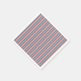 Guardanapo De Papel Padrão de faixas de linha rosa e azul