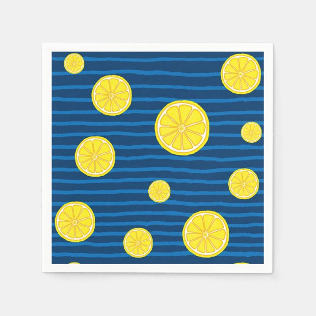 Guardanapo De Papel Padrão de fatias de limão (Frente)