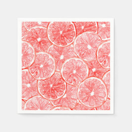 Guardanapo De Papel Padrão de fatias de toranja d'água