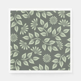 Guardanapo De Papel Padrão de Flores de Mola