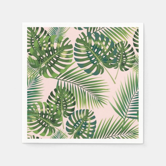 Guardanapo De Papel Padrão de folhas (Frente)