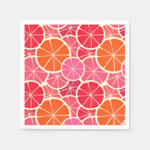 Guardanapo De Papel Padrão de Fruta de Citros Laranja e Toranja