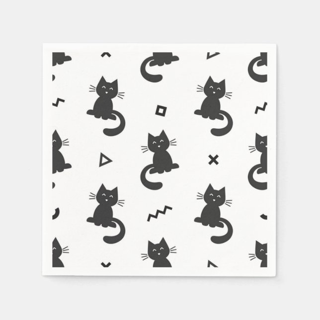 Guardanapo De Papel Padrão de gato (Frente)