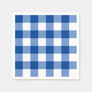 Guardanapo De Papel Padrão de gingham azul