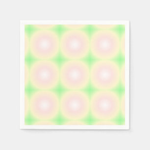 Guardanapo De Papel Padrão de Gradiente Óptico 3D Branco Rosa Verde Pá
