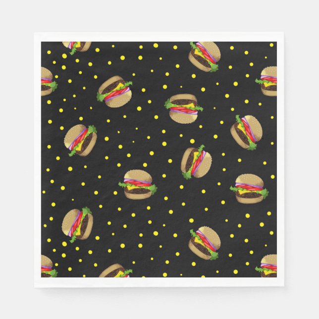 Guardanapo De Papel padrão de hambúrguer (Frente)