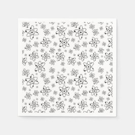 Guardanapo De Papel Padrão de Idade Atômica Retroativa dos Átomos