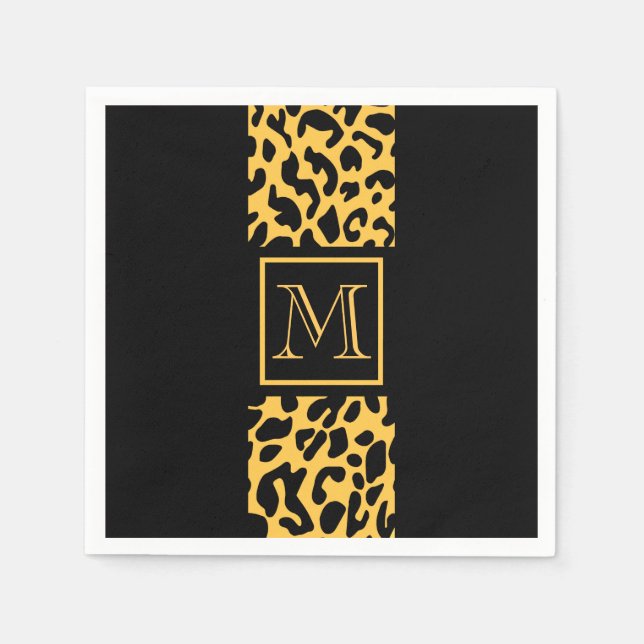 Guardanapo De Papel Padrão de impressão do Leopard (Frente)