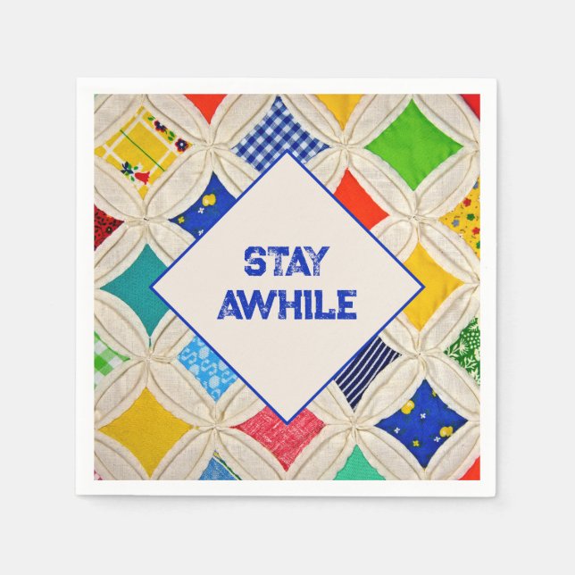 Guardanapo De Papel Padrão de Inclinação da Janela da Catedral (Frente)