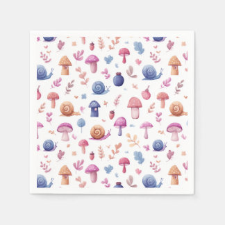 Guardanapo De Papel Padrão de Jardim Mágico Whimsical Napkins
