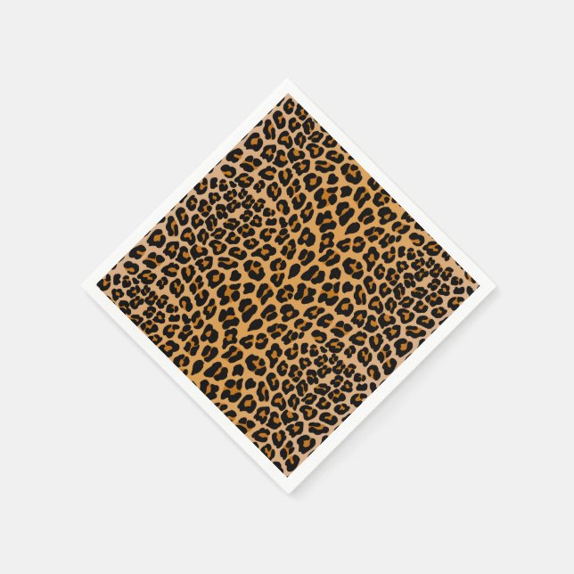 Guardanapo De Papel Padrão de leopardo chita  (Canto)