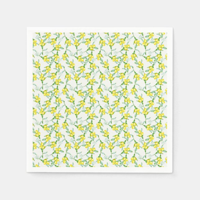 Guardanapo De Papel padrão de limões  (Frente)