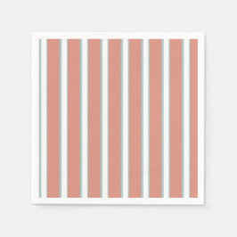 Guardanapo De Papel Padrão de listras azuis, rosa e branca