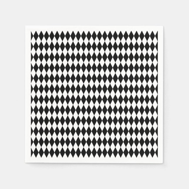 Guardanapo De Papel Padrão de losango de dissociação geométrica de Ali (Frente)