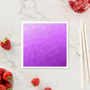 Guardanapo De Papel Padrão de malha geométrica gradiente de lavanda ro