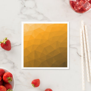 Guardanapo De Papel Padrão de malha geométrica gradiente laranja