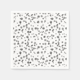 Guardanapo De Papel Padrão de Manchas Dalmáticas de Aquarela