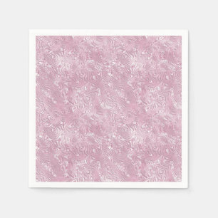 Guardanapo De Papel Padrão de Moire de Seda Marmorizada em Rosa Empoei