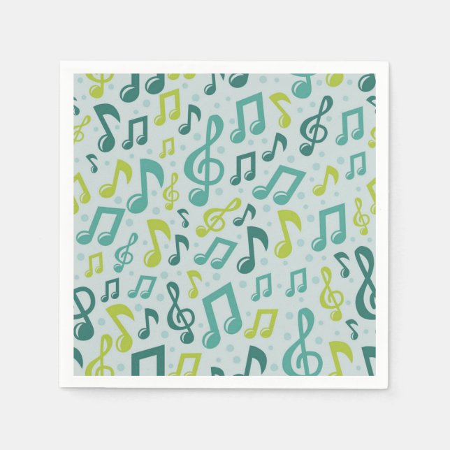 Guardanapo De Papel Padrão de música (Frente)