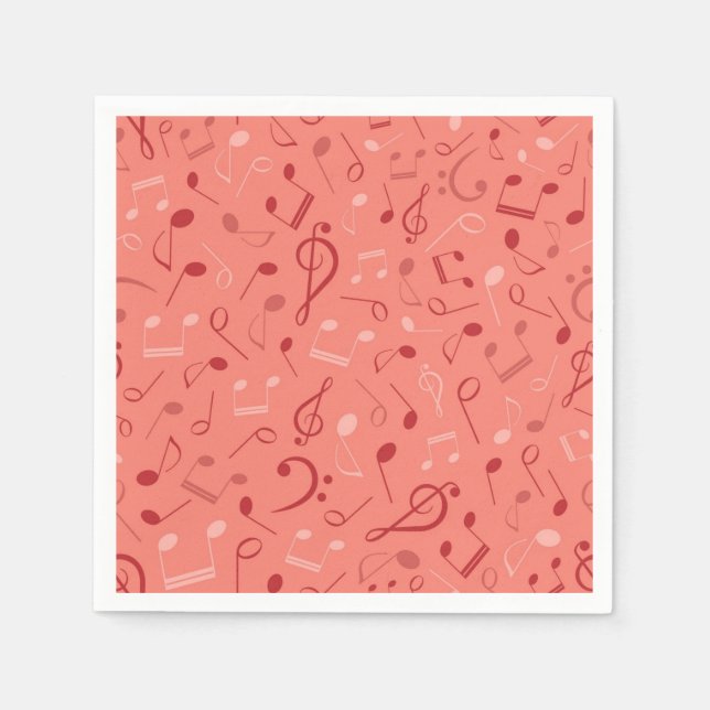 Guardanapo De Papel Padrão de música (Frente)