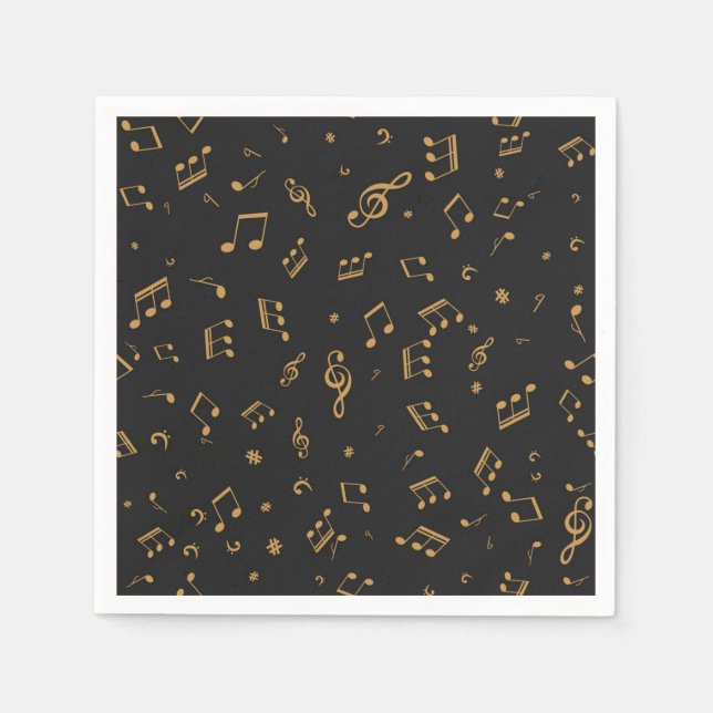 Guardanapo De Papel Padrão de música (Frente)