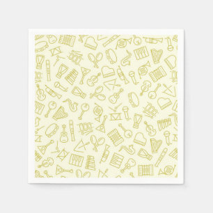 Guardanapo De Papel Padrão de música