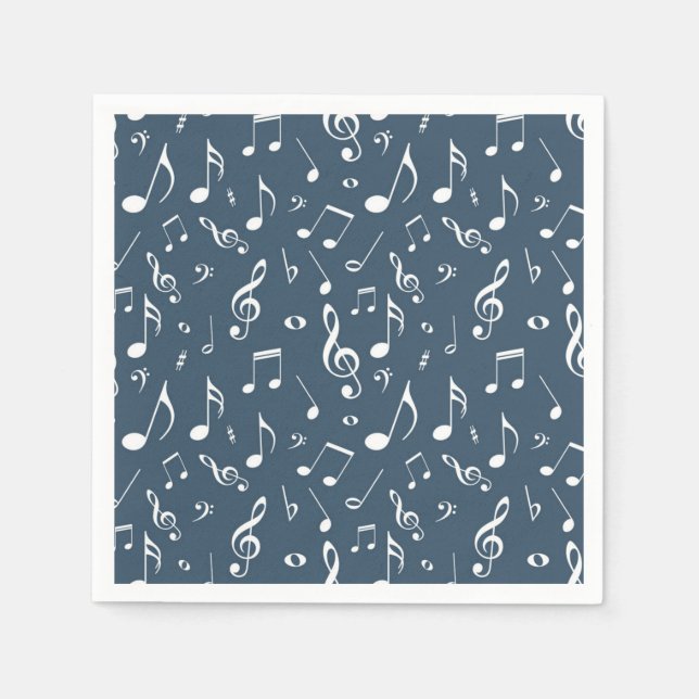 Guardanapo De Papel Padrão de música (Frente)
