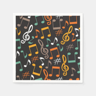 Guardanapo De Papel Padrão de música