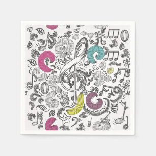 Guardanapo De Papel Padrão de música