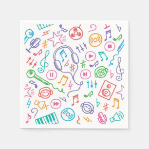 Guardanapo De Papel Padrão de música