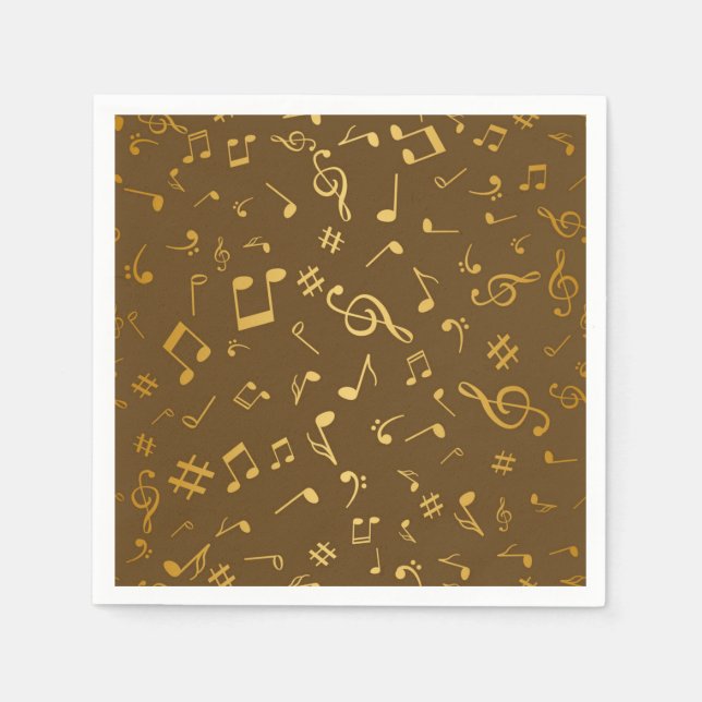 Guardanapo De Papel Padrão de música (Frente)