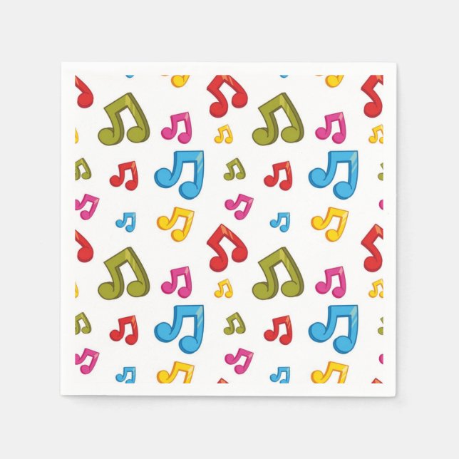 Guardanapo De Papel Padrão de música (Frente)