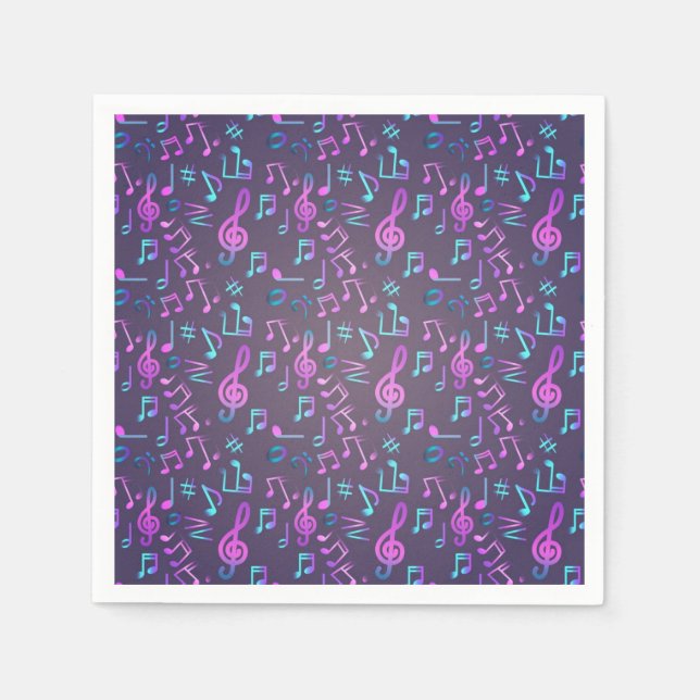 Guardanapo De Papel Padrão de música (Frente)