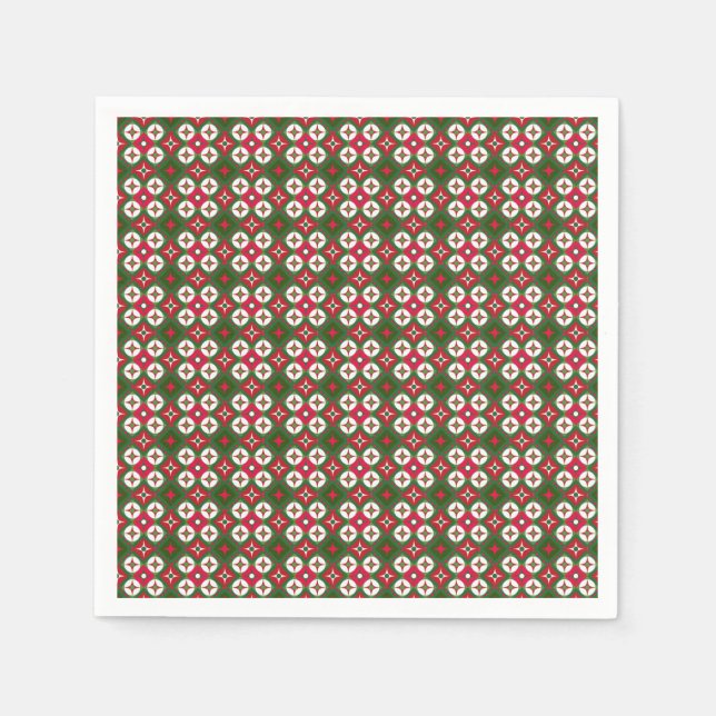 Guardanapo De Papel Padrão de Natal (Frente)