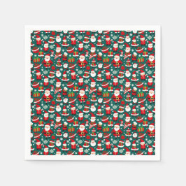 Guardanapo De Papel Padrão de Natal 6 - Papel Napkins