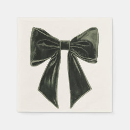 Guardanapo De Papel Padrão de Natal com Silhueta de Pinheiro