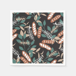 Guardanapo De Papel Padrão de Pão de Baguette Homemade Delicioso