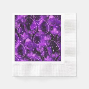 Guardanapo De Papel Padrão de Páscoa Gótico Roxo