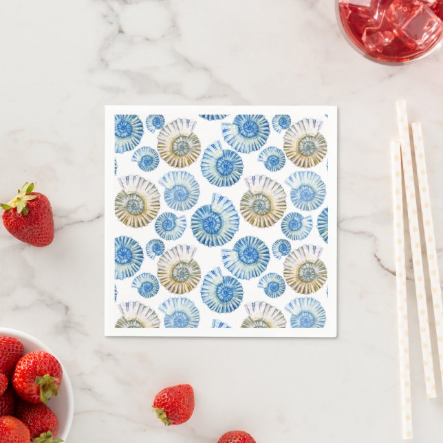Guardanapo De Papel Padrão de Pastel Seashell (Insitu)